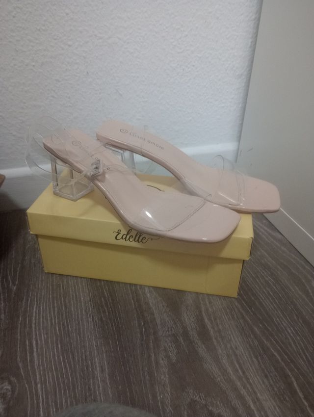 Sandalias de verano transparente