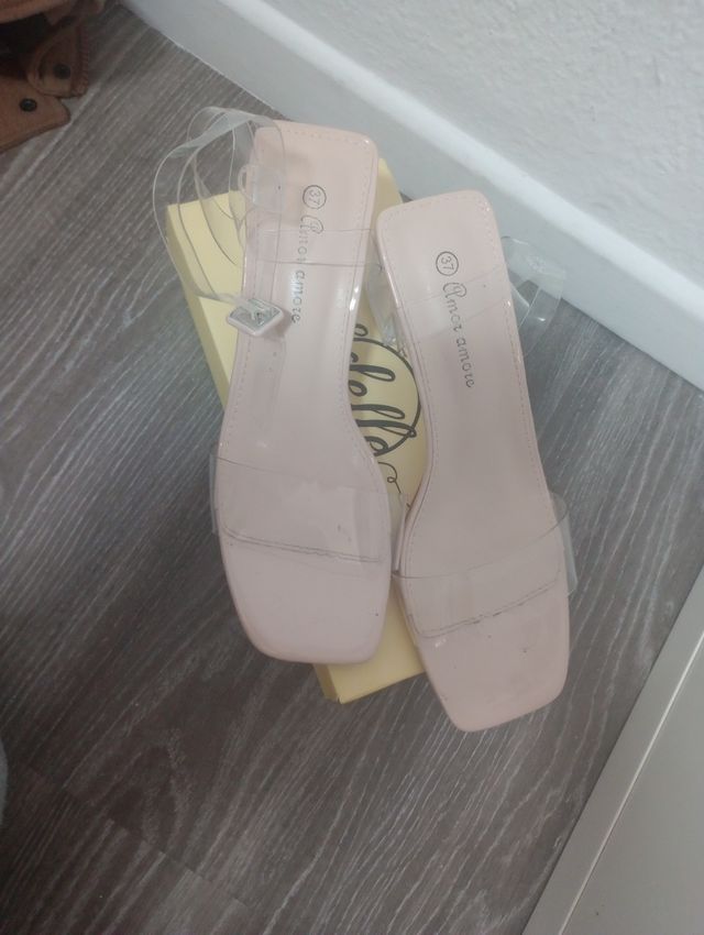 Sandalias de verano transparente