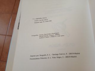 Libro Caza de alimañas de J.ESPAÑA PAYA