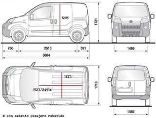 ALQUILER furgoneta FIAT Fiorino 2018