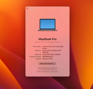 MacBook Pro 2017 512GB 16 GB RAM