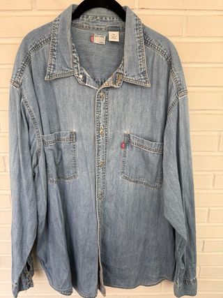 VINTAGE camisa vaquera azul talla XL LEVIS 