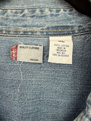 VINTAGE camisa vaquera azul talla XL LEVIS 