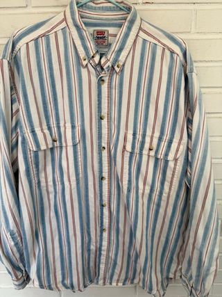 VINTAGE camisa a rayas LEVIS talla L 