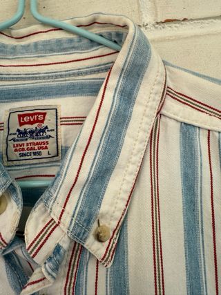VINTAGE camisa a rayas LEVIS talla L 
