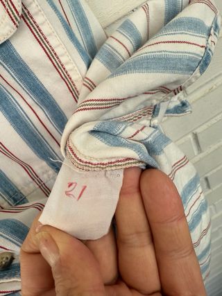 VINTAGE camisa a rayas LEVIS talla L 