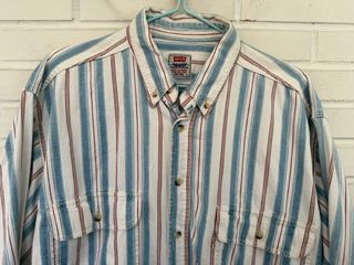 VINTAGE camisa a rayas LEVIS talla L 