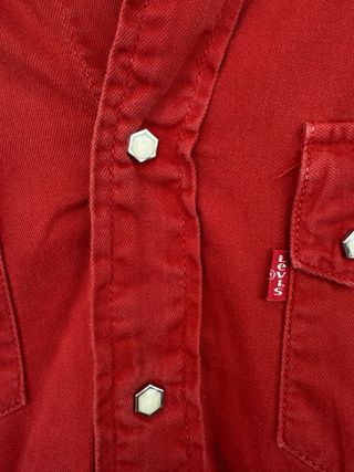 VINTAGE camisa vaquera roja mujer LEVIS talla M