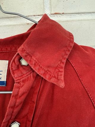 VINTAGE camisa vaquera roja mujer LEVIS talla M