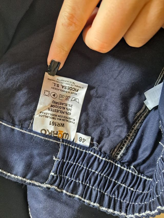 Pantalón Trabajo con cintas reflectantes Talla 46