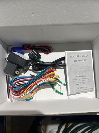 Kit alarma coche universal con mando y sensores 