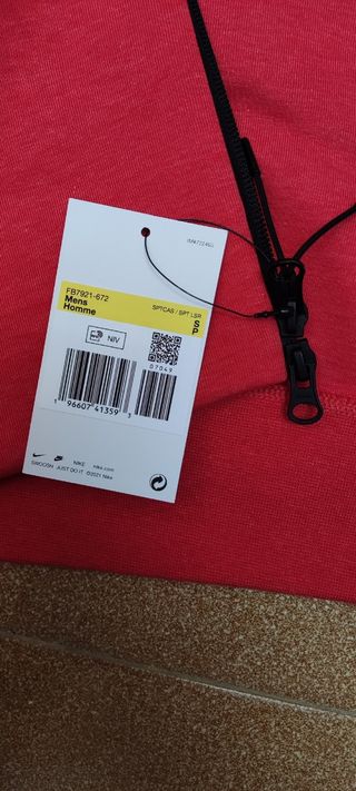 Nike,Sudadera Tech Fleece-rojo