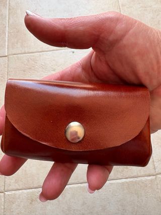 Monedero cuero original mediano