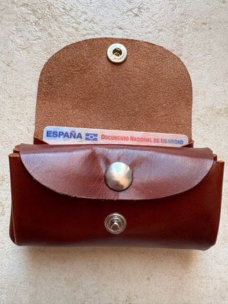 Monedero cuero original mediano