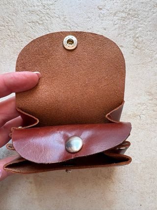 Monedero cuero original mediano