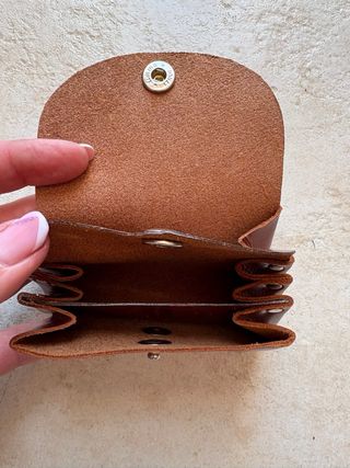 Monedero cuero original mediano