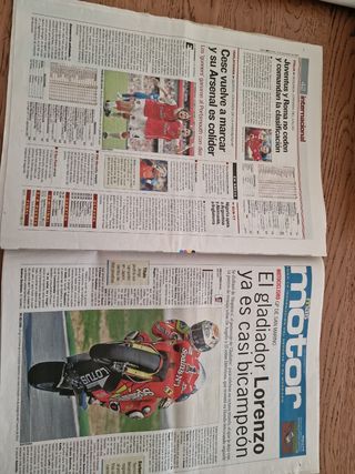 Periódico AS Jorge Lorenzo