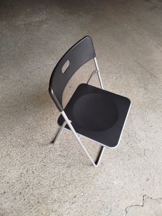 4 + 3 sedie pieghevoli metallo e plastica