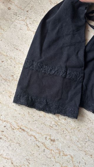 Twinset canotta e coprispalla ricamato
