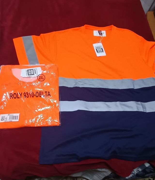 Camiseta trabajo reflectante naranja