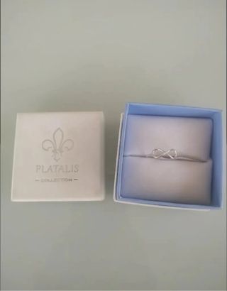 Anillo Infinito. De plata de ley