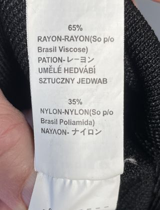 Top negro "Zara" abalorios