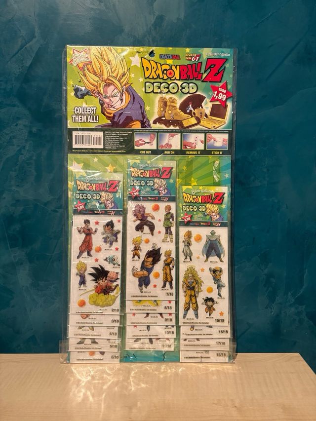 Espositore stickers Deco 3D Dragon Ball nuovi