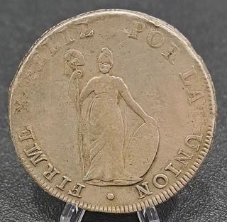 Perú  8 Reales  Lima 1827 JM