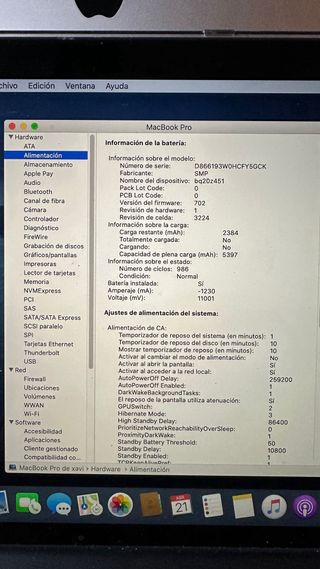 MacBook Pro 13” Retina 2015 leer descripción