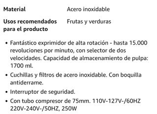 Licuadora MasterPro NUEVO Spremitore 