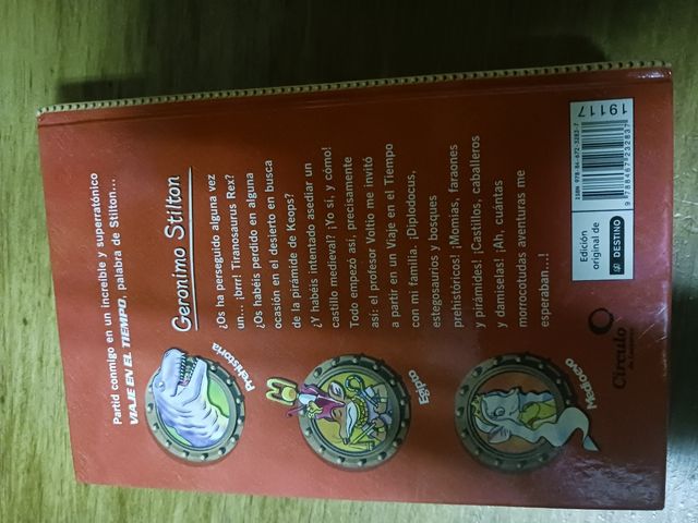 Libro " Viaje en el tiempo".