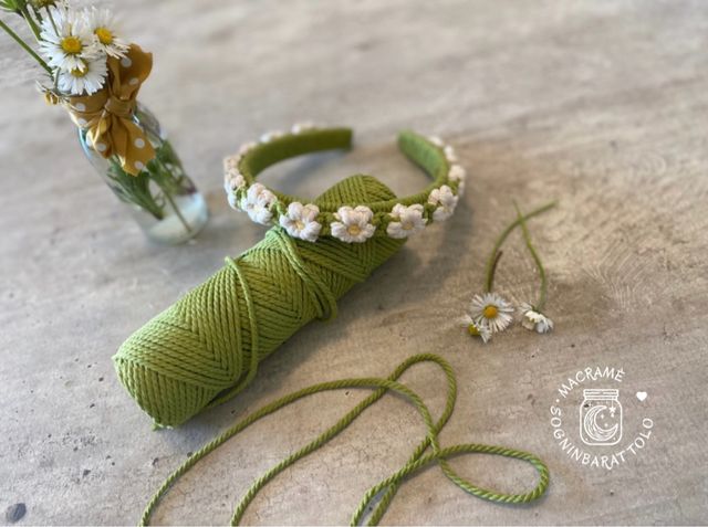 Cerchietto Primavera Macramè