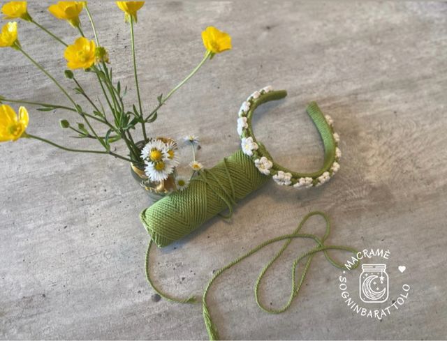 Cerchietto Primavera Macramè