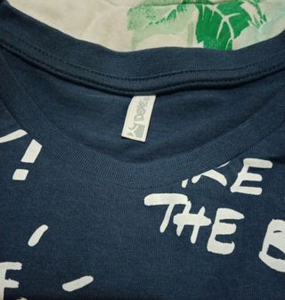 T shirt blu ragazzo ,con stampa.Dexe'.