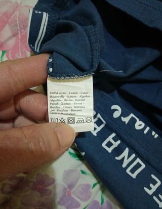 T shirt blu ragazzo ,con stampa.Dexe'.