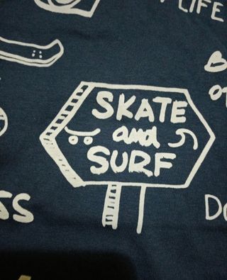 T shirt blu ragazzo ,con stampa.Dexe'.