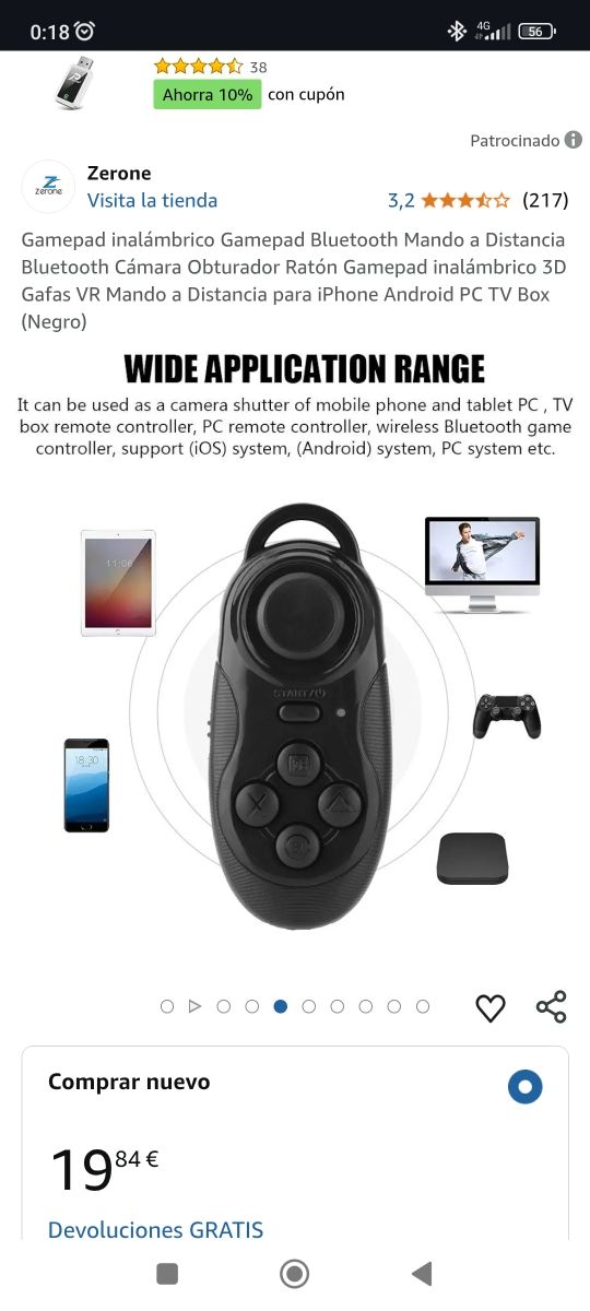Gamepad inalámbrico