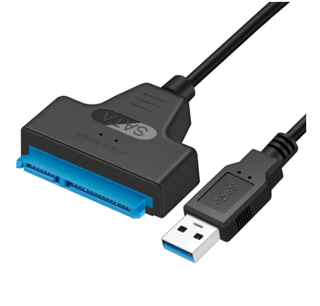 Cable USB SATA 3 adaptador a USB 3.0, compatible con disco duro externo HDD SSD de 2,5 pulgadas, Cable Sata III de 22 pines, Nue