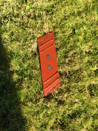 6 Puntas kverneland 14mm! con recargue y tornillos