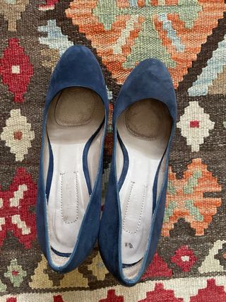 Zaptos salon azul marino ante