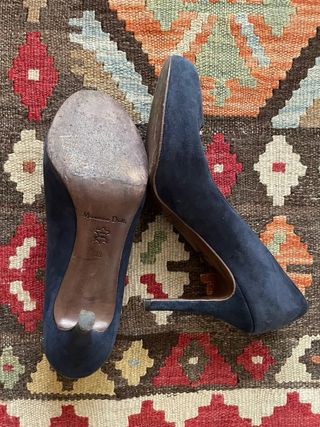 Zaptos salon azul marino ante