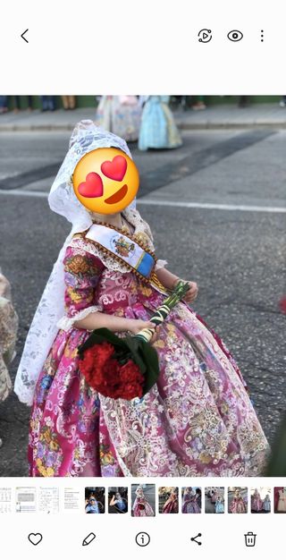 Traje fallera niña 6-7 años