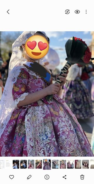 Traje fallera niña 6-7 años