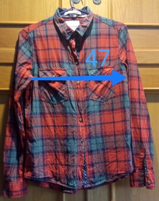 camisa cuadros escocés Bershka