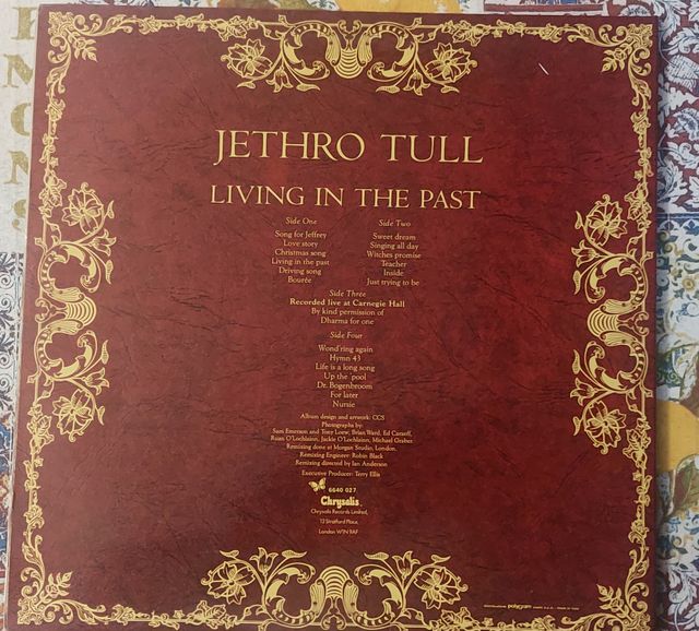 DOPPIO LP JETHRO TULL LIVING IN THE PAST MADE ITAL
