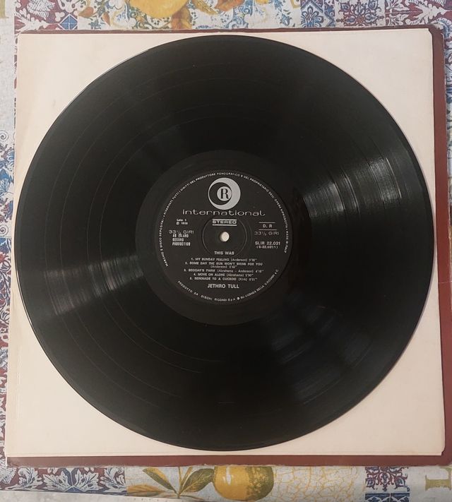 LP JETHRO TULL THIS WAS MADE ITALY