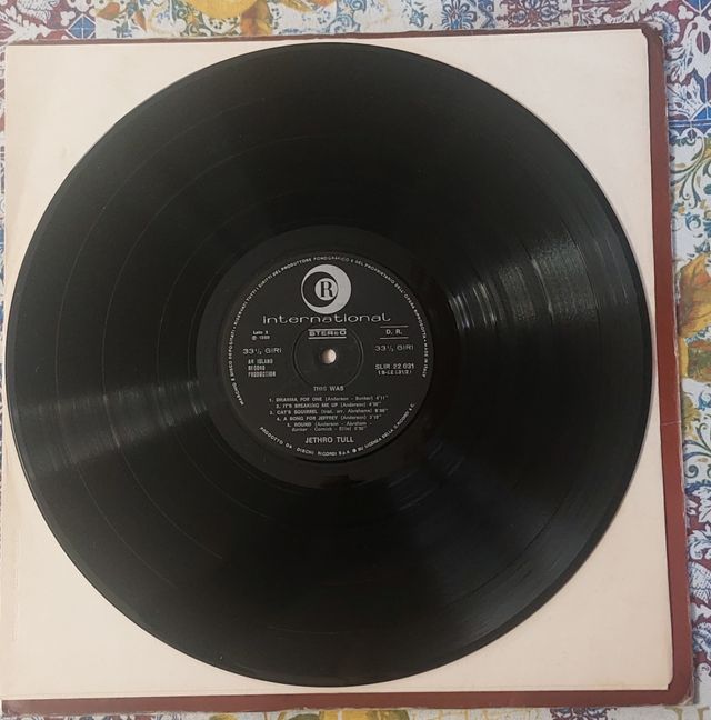 LP JETHRO TULL THIS WAS MADE ITALY