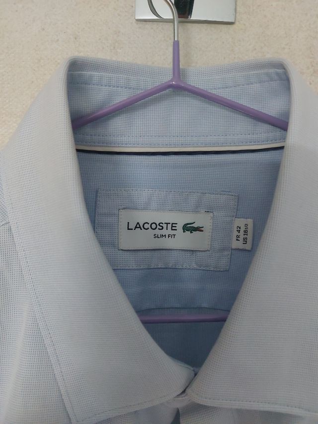 Camisa Lacoste azul