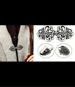 Broche vintage chaqueta o traje regional