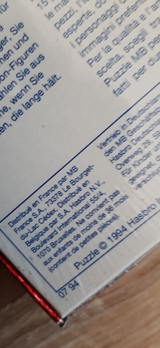 Lote 2 Puzzles power rangers mighty morphin 1993